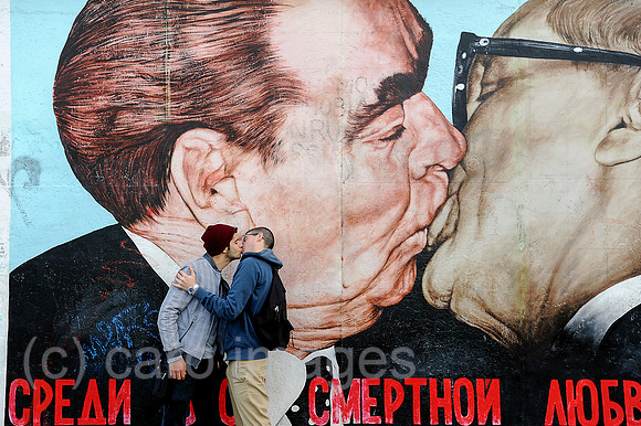 Berlin, Deutschland, Wandbild in der East Side Gallery