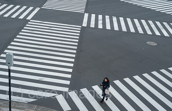 Tokio, Japan, Fussgaengerkreuzung in Ginza