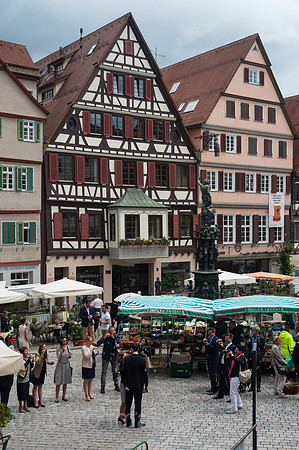 Tuebingen, Deutschland, Marktplatz in der Altstadt