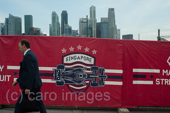 Singapur, Republik Singapur, Finanzdistrikt in Marina Bay