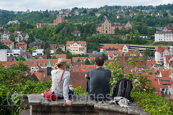 Tuebingen, Deutschland, Ausblick auf die Altstadt