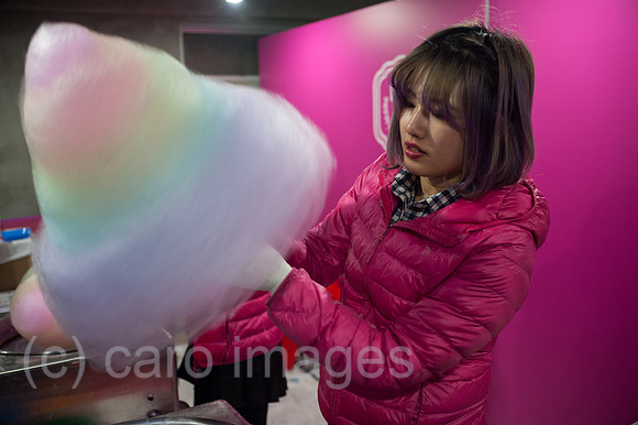 Tokio, Japan, Bunte Zuckerwatte