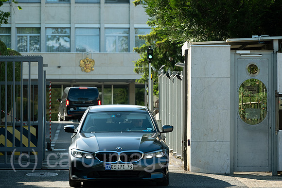 Schweiz, Genf - Einfahrt, Permanent Mission of the Russian Federation to the United Nations Office (Staendige Vertretung der Russischen Foederation beim Buero der Vereinten Nationen)