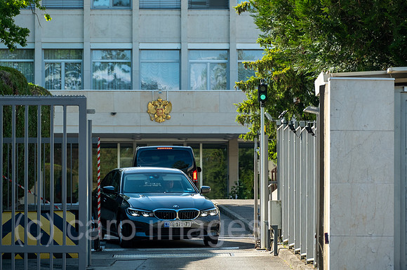 Schweiz, Genf - Einfahrt, Permanent Mission of the Russian Federation to the United Nations Office (Staendige Vertretung der Russischen Foederation beim Buero der Vereinten Nationen)