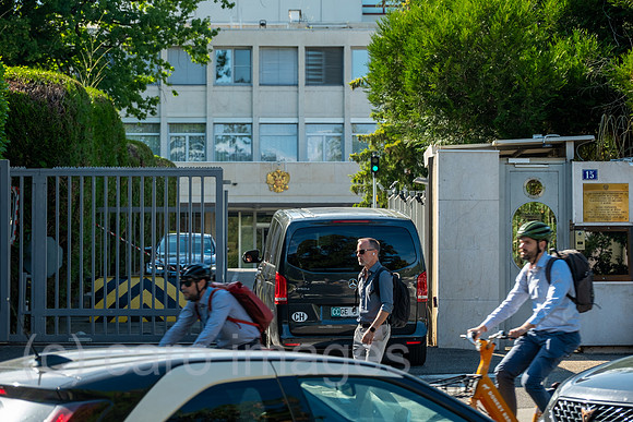 Schweiz, Genf - Einfahrt, Permanent Mission of the Russian Federation to the United Nations Office (Staendige Vertretung der Russischen Foederation beim Buero der Vereinten Nationen)