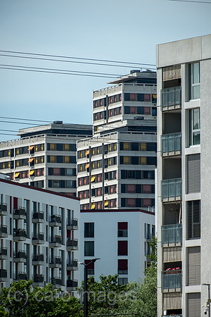 Schweiz, Zuerich - Die moderne Wohnsiedlung Leutschenbach
