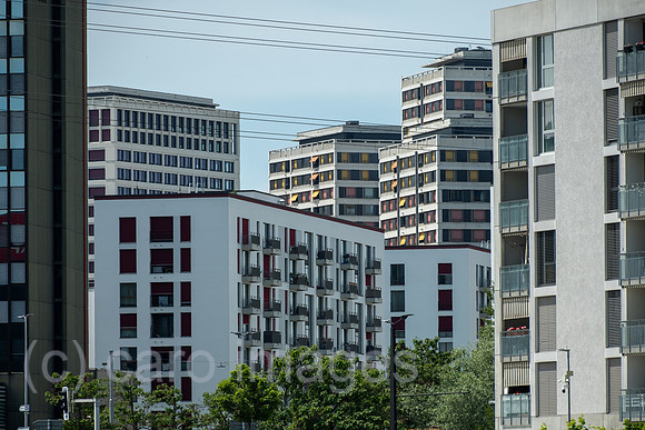 Schweiz, Zuerich - Die moderne Wohnsiedlung Leutschenbach