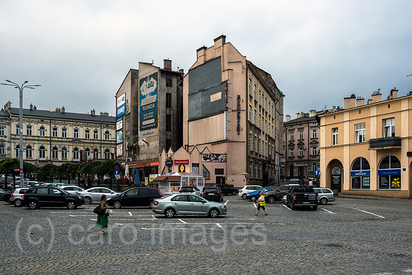 Polen, Przemysl - Bahnhofsvorplatz der Grenzstadt mit Zugverbindung in das ukrainische Lviv