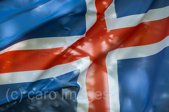 Polen, Lichen Stary - britische Nationalflagge am katholischen Wallfahrtsort Lichen