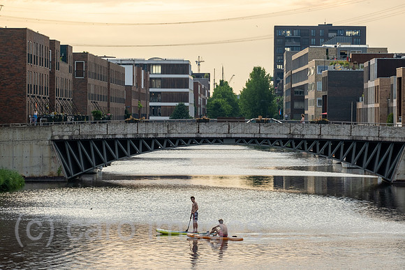 Niederlande, Amsterdam - IJburg, im Zuge des Wohnungsbauprogramm VINEX neu entstandener Stadtteil im Osten der Stadt dem Meer abgetrotzt