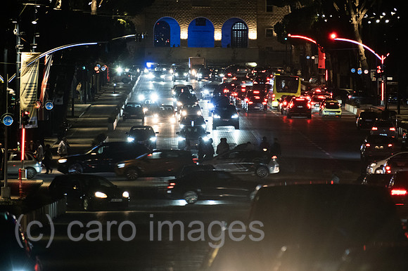Albanien, Tirana - Kreuzung zweier Hauptstrassen im Zentrum