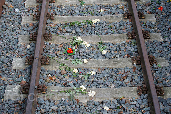 Berlin, Deutschland - Gedenkort Gueterbahnhof Berlin Moabit