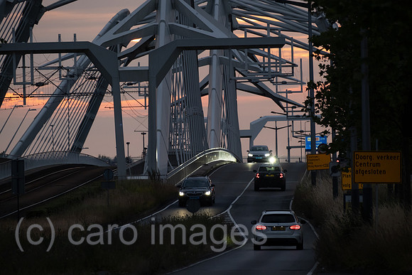Netherlands, Amsterdam - Enneues-Heerma-Bridge, connection for IJburg, in the course of the VINEX housing programme