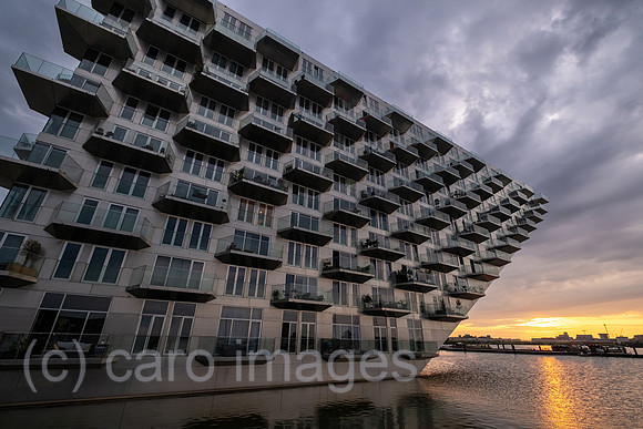 Netherlands, Amsterdam - residential project Sluishuis (lock house) on an artificial island affordable living space in IJburg, a new district in the east of the city created as part of the VINEX housi