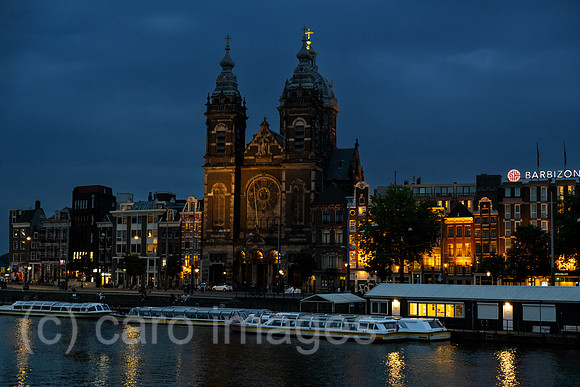 Netherlands, Amsterdam - the Catholic Basilica of St. Nicholas opposite the Centraal Station