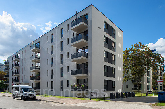 Berlin, Deutschland - Nachverdichtung von Wohnraum durch Neubauten der WBM in der Ifflandstrasse in Berlin-Mitte
