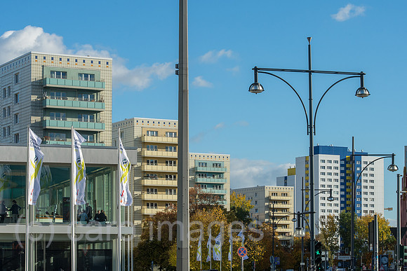 Berlin, Deutschland - Alexanderstrasse in Berlin-Mitte