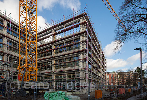 Berlin, Deutschland - Neubau einer Schule in Berlin-Wedding