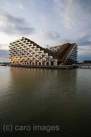 Netherlands, Amsterdam - residential project Sluishuis (lock house) on an artificial island affordable living space in IJburg, a new district in the east of the city created as part of the VINEX housi